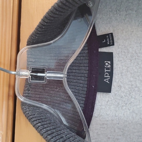 Apt 9 Mens L grey sweater jacket - Picture 3 of 5